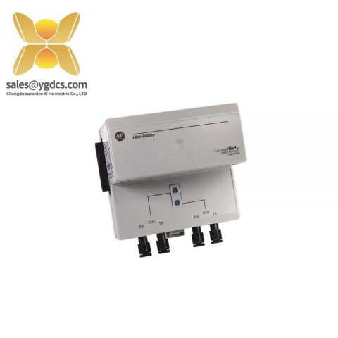 Allen-Bradley AB 1786-RPFM Dual Fiber Optic Channel, ControlNet, Industrial Networking