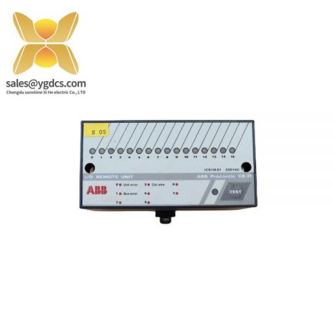 ABB ICSI16D1 Industrial I/O Remote Unit for Procontic System, Compact & High Performance Control Solutions