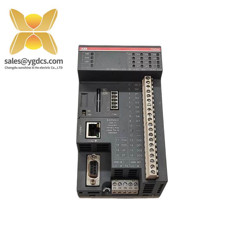 abb_pm554-tp-eth_plc_processor_module.jpg ABB PM554-TP-ETH PLC Processor Module - Precise Control for Industrial Automation