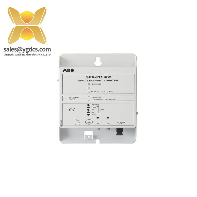 abb_spa-zc_402_ethernet_adapter.jpg ABB SPA-ZC402 Ethernet Adapter, High-Speed Network Interface for Industrial Automation