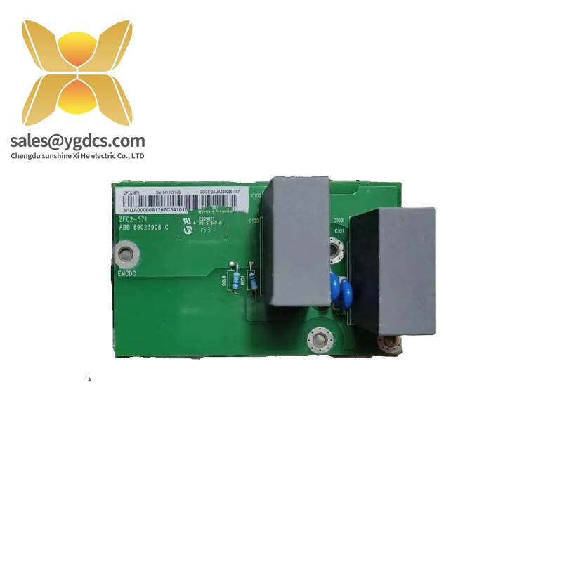 ABB ZFC2-571 Inverter Filter Plate - Industrial Control System Component