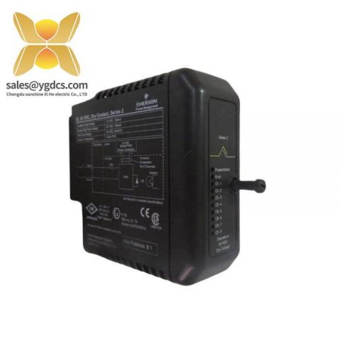 Emerson KJ3201X1-BA1, 12P2535X042: 8-Channel 24 VDC Dry Contact Discrete Input Module