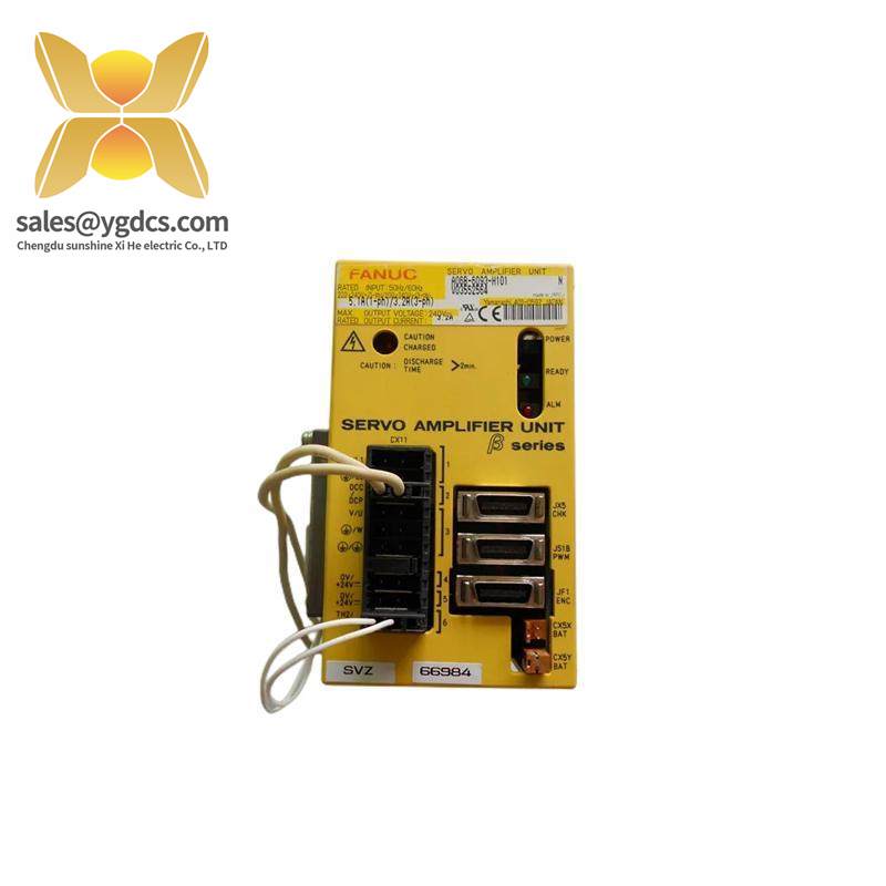 fanuc_a06b-6093-h101_servo_drive.jpg Fanuc A06B-6093-H101 SERVO DRIVE - Precision Control Module for Advanced Automation