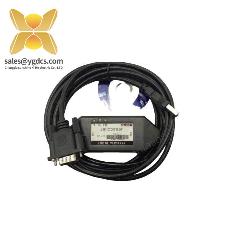 ic200cbl001_ge_communications_programming_serial_cable.jpg GE IC200CBL001: Professional Communications Programming Serial Cable, Optimized for Industrial Control Applications