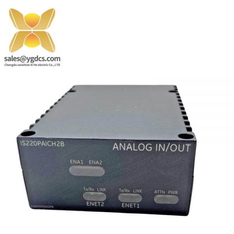 GE IS220PAICH2B: Industrial Analog Input/Output Module with 200mA Current Loop