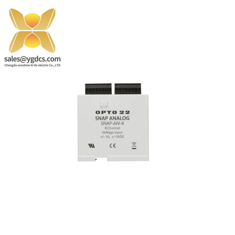 opto_22_snap-aiv-8_analog_input_module.jpeg Opto 22 SNAP-AIV-8 Analog Input Module: Precision & Versatility for Industrial Automation