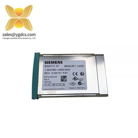 SIEMENS 6ES7952-1AS00-0AA0 - High-Performance RAM Memory Card for S7-400 Control Systems