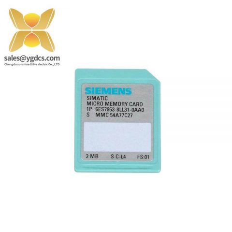 SIEMENS 6ES7953-8LL31-0AA0 Micro Memory Card for S7-300/C7/ET 200, 3V NFlash, 64KB