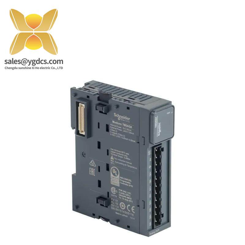 tm3aq4_schneider_analog_output_module.jpg Schneider TM3AQ4 Analog Output Module: Industrial Automation Excellence