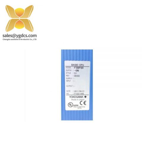 Yokogawa F3BP20-0N Basic CPU Module: Efficient & Reliable Control Core