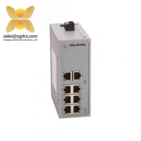 Allen-Bradley 1783-US8T Ethernet Switch, Modular, Industrial Networking Solutions