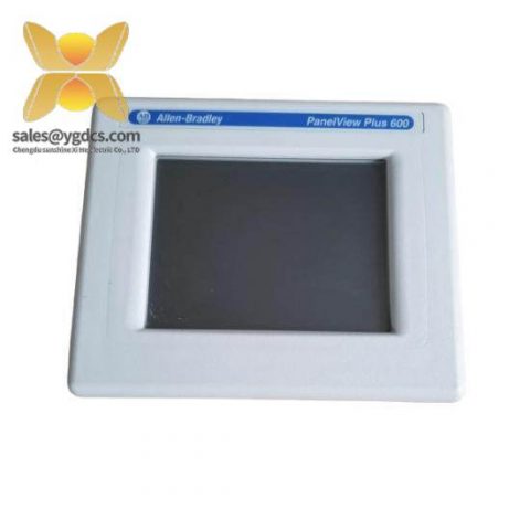 Allen-Bradley 2711P-T6C20D PanelView Plus 600 Color Terminal, Touch Screen Control, 5.5" Display, Ethernet & RS-232 Communication