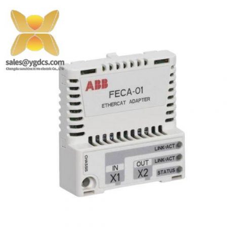 ABB FECA-01 EtherCAT Adapter - Industrial Communication Module