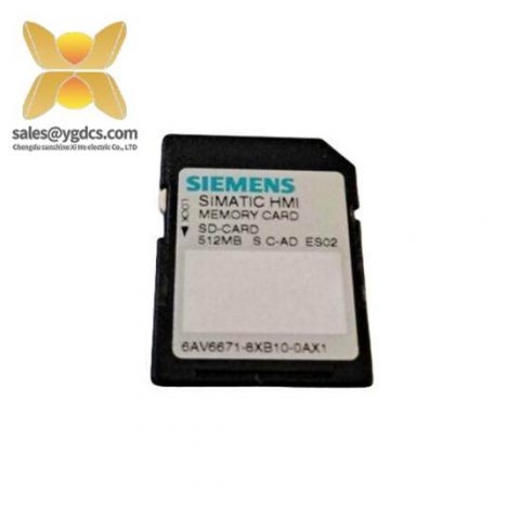 Siemens 6AV6 671-8XB10-0AX1 - Industrial SD Memory Card for Automation Solutions