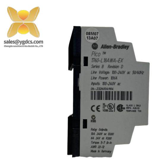 AB Control Systems 1760L18AWAEX Pico Controller with RTC, 18 I/O Expandable, AC Module