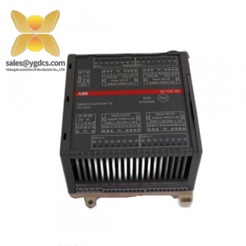 ABB PLC 07DC92: Digital I/O Control Module, Precision Automation Solution
