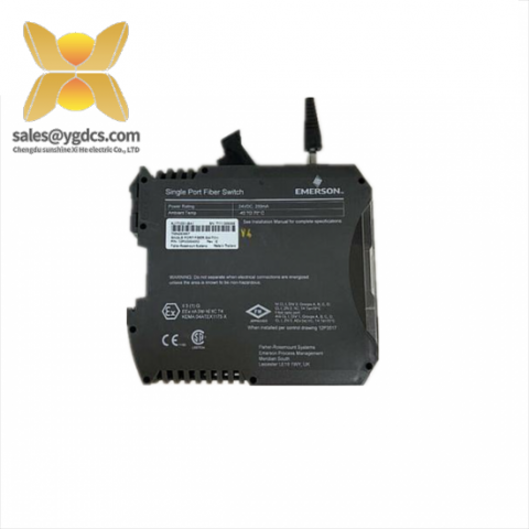 EMERSON KJ1710X1-BA1: High-Speed Fiber Switch for Industrial Control Systems