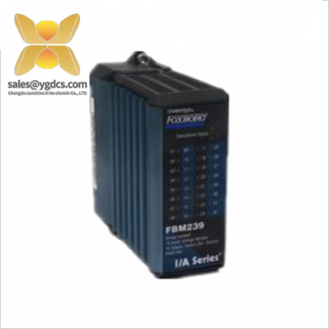 FOXBORO FBM239: Industrial Control Discrete Input/Output Module, Efficient 16DI/16DO for Automation Solutions