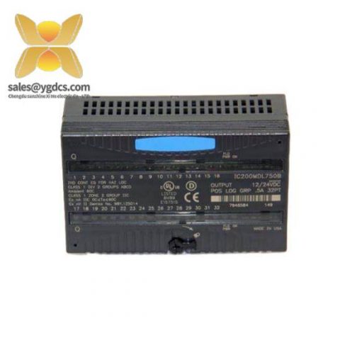 GE FANUC IC200MDL750 Output I/O Module, High-Power Industrial Control Solution