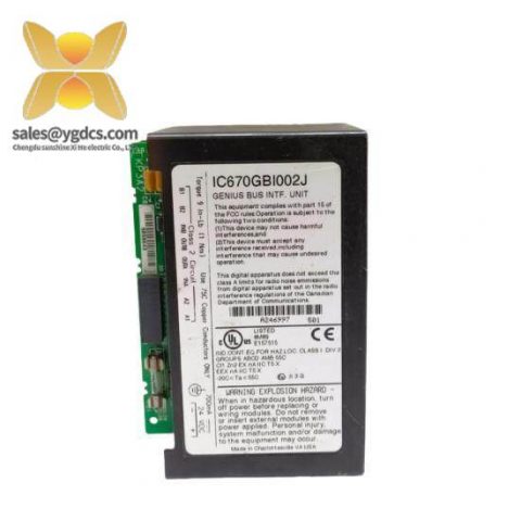 GE IC670GBI002 - Bus Interface Unit for Field I/O Control