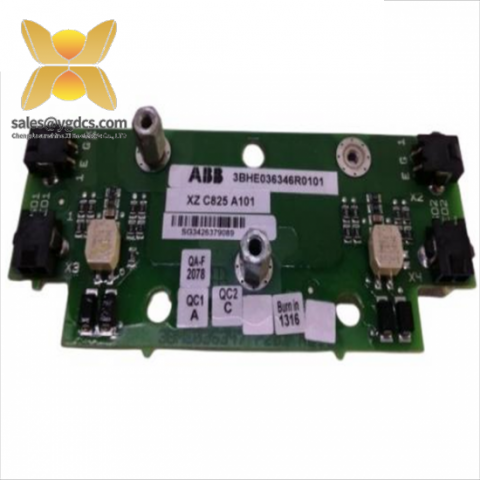 ABB 3BHE036346R0101 XZ C825 A101 Card: Industrial Control System Module