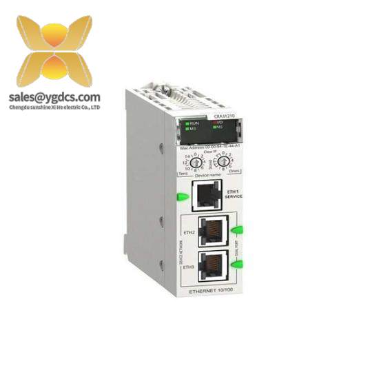 schneider_bmxcra31210_eio_drop_adapter.jpg Schneider Electric BMXCRA31210 - Ethernet I/O Drop Adapter, Modicon X80, PLC Module