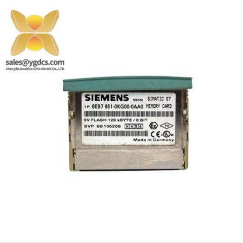 SIEMENS 6ES7 951-0KG00-0AA0 Memory Card: Control System Enhancement, Precision, and Efficiency