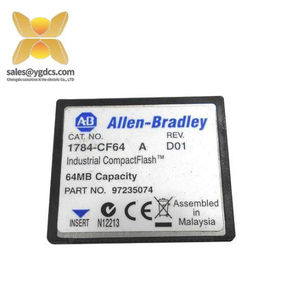 1784-cf64_logic_556x_industrial_compactflash_card.jpg Allen Bradley 1784-CF64 Logic 556x Industrial Compact Flash Card
