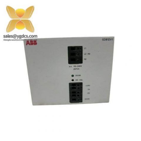 ABB SD812V1 3BSC610045R2 - Power Supply Module, Precision & Reliability for Industrial Automation