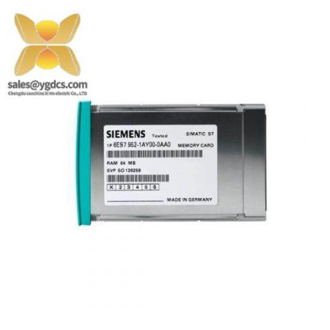 Siemens 6ES7952-0AF00-0AA0 RAM Memory Card, Industrial Control Module