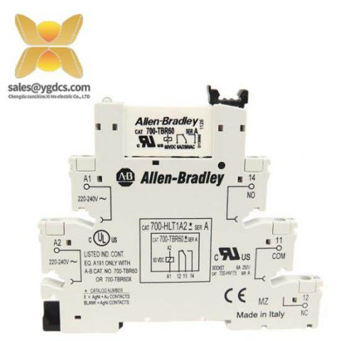A-B 700-HLT12U2220-240 V AC/DC GP Terminal Block Relay, High Performance Industrial Control Component