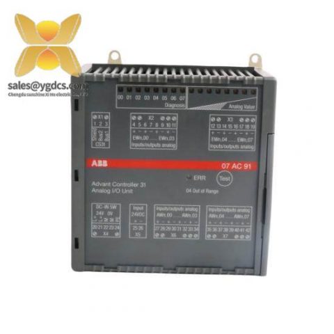ABB 07AC91 GJR5252300R0101 | High-Performance Analog Input/Output Unit